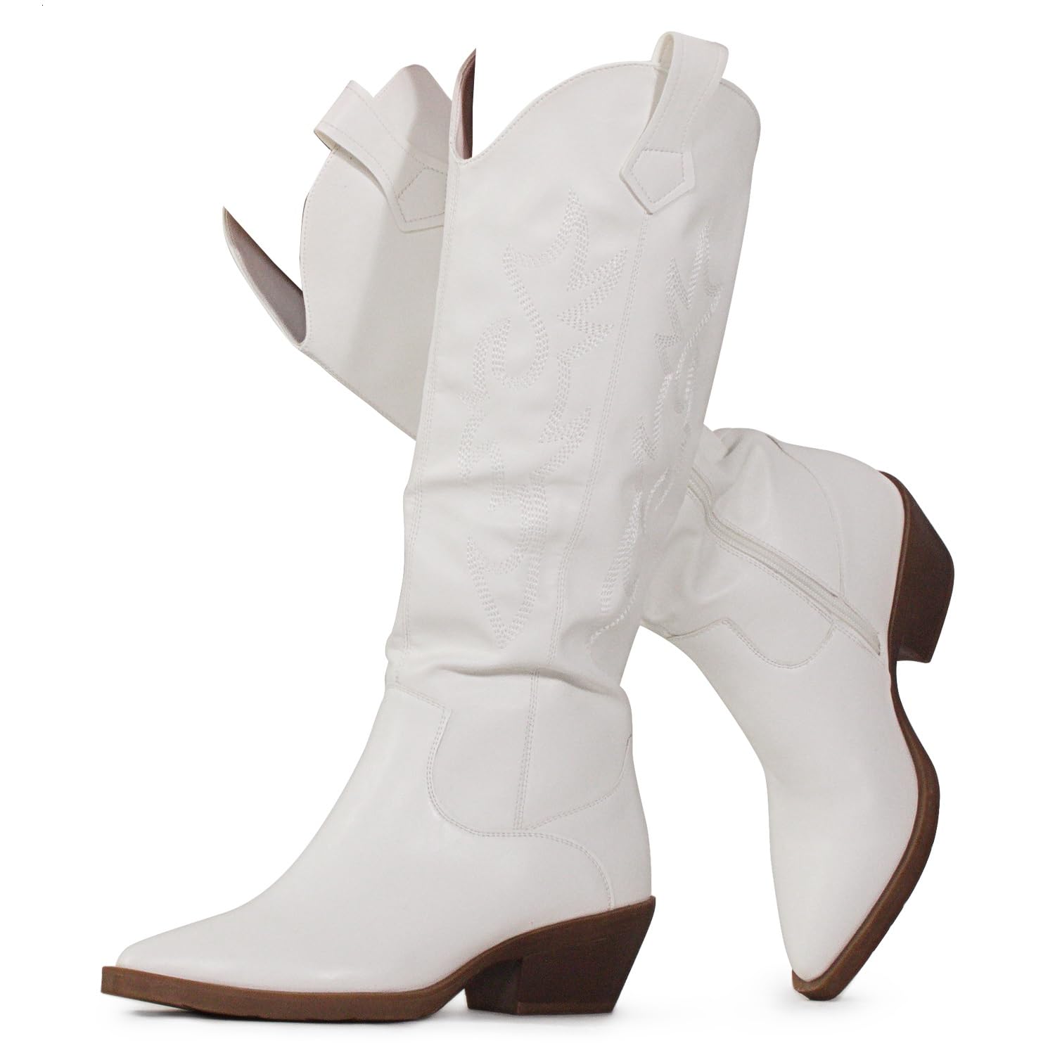 RF ROOM OF FASHION Women's Western Cowboy Knee High Boots