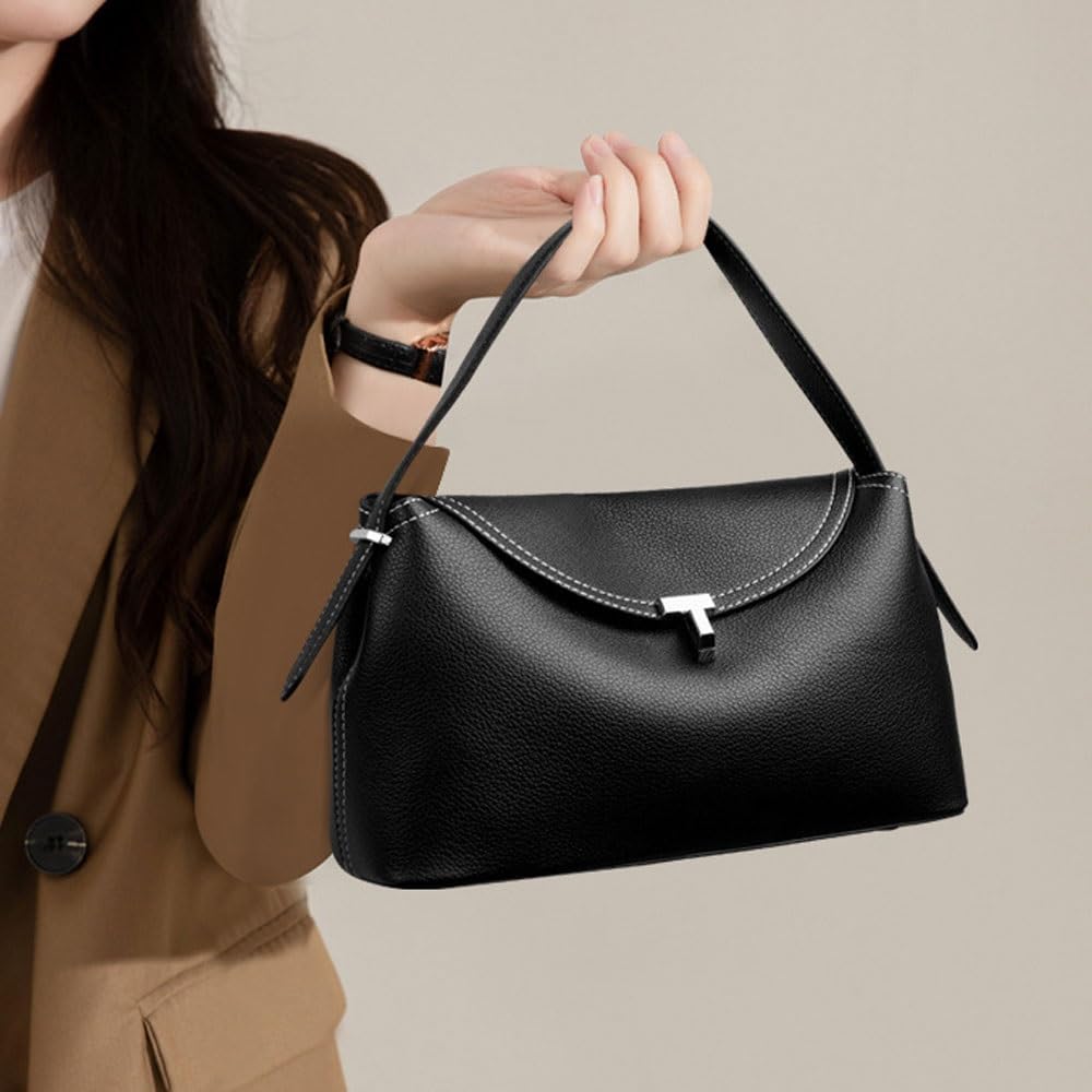Piccola borsa da donna, borsa a tracolla in poliuretano con tracolla rimovibile, borsa a tracolla per lavoro