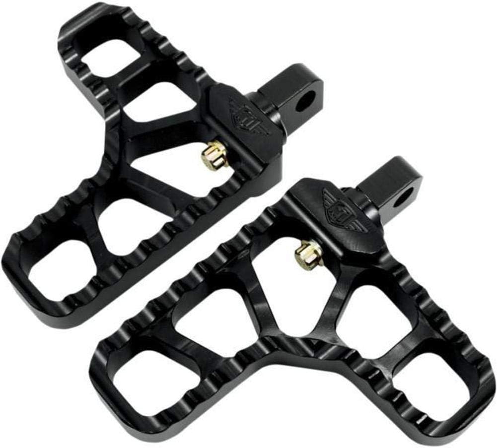 Joker Machine08623B Adjustable Serrated Heel Footpegs - Black Anodized
