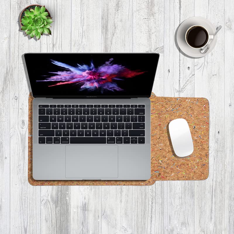Image of Enthopia MacBook Sleeve Compatible with 2022-2018 MacBook Air 13 A2337 M1 A2179 A1932 / MacBook Pro 13 A2338 M1 A2251 A2289 A2159 A1989 / 14 inch A2442 - Colourful Cork