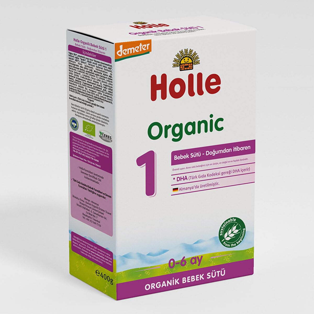 Holle Organic 1 粉ミルク 400g , 牛乳3箱 Holle Organic Infant Formula 1 : Amazon.co.uk: Grocery
