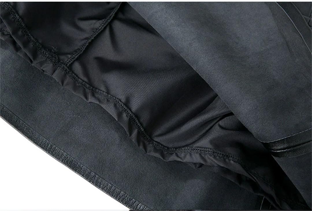 Damska skórzana spódnica midi Street Bow Belt Retro plisowane szorty