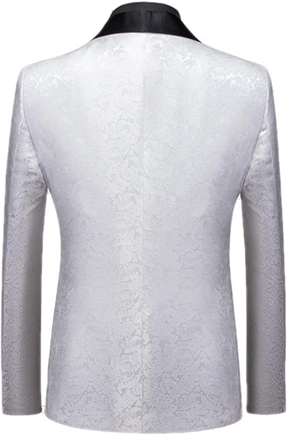 Men's Jacquard Suit 3-Piece Tuxedos Formal Christmas Party Jacket+Vest+Pants