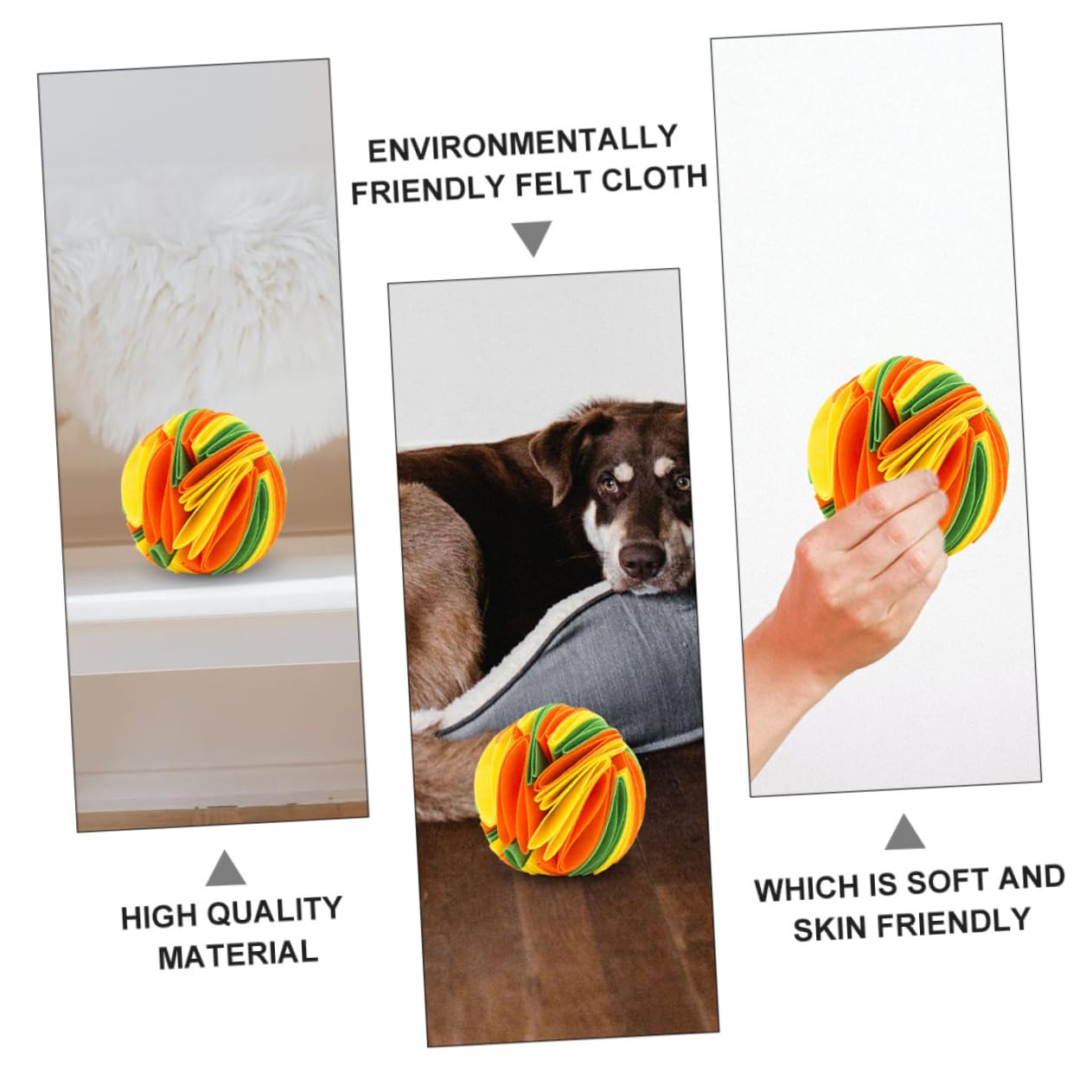 Toddmomy 3piezas Juguete De Olfato para Perros Masticable Colorido para Mascotas Juguete De Alimentación Lenta y Limpieza para Perros Pequeños y Medianos