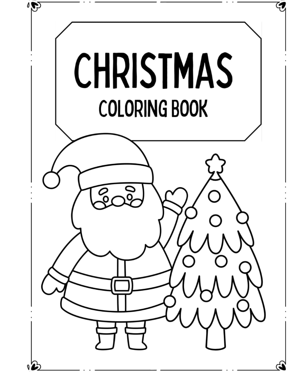 Colorindo o Natal - Papai Noel: Livro de Colorir para Criança de Natal