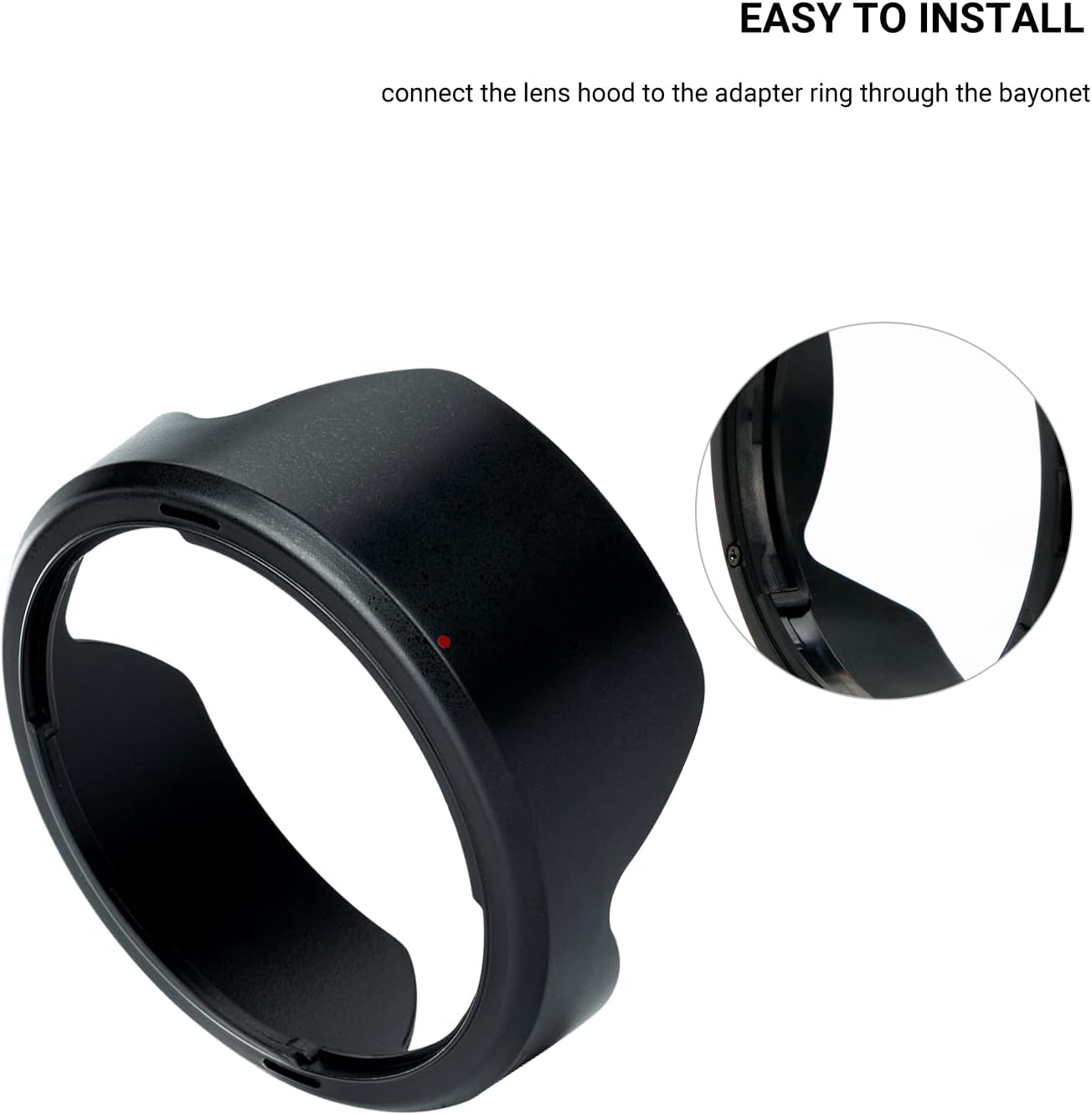 Lens Hood for Canon RF 15-30mm F4.5-6.3 is STM Lens on EOS R6 Mark II EOS R Series Camera, Reversible Lens Shade Replace Canon EW-73E Lens Hood, Compatible with 67mm Filters and 67mm Lens Cap