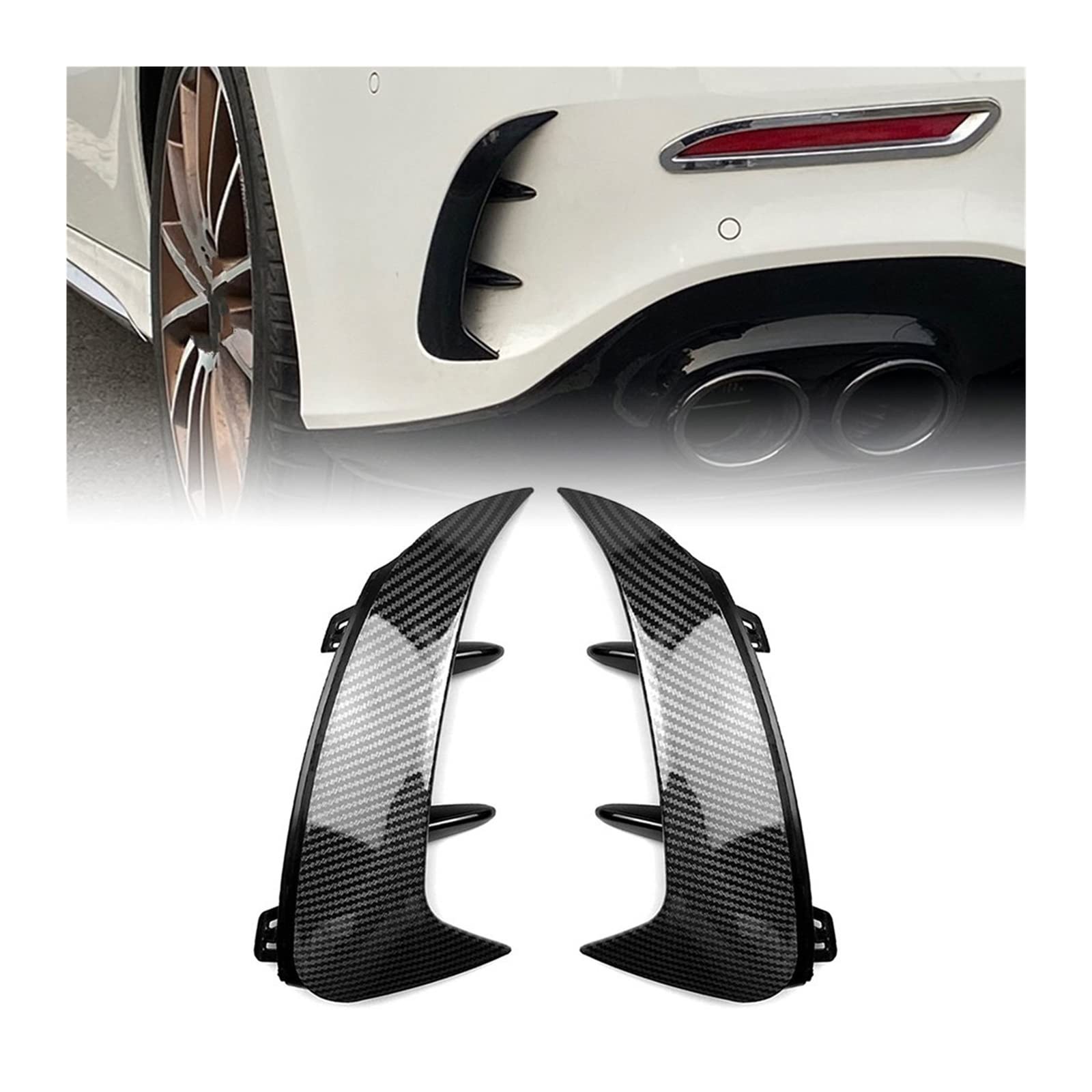 Zjbzq Auto Heckstoßstangen Diffusor Spoilerlippe F Produktbild-Vorschau 6