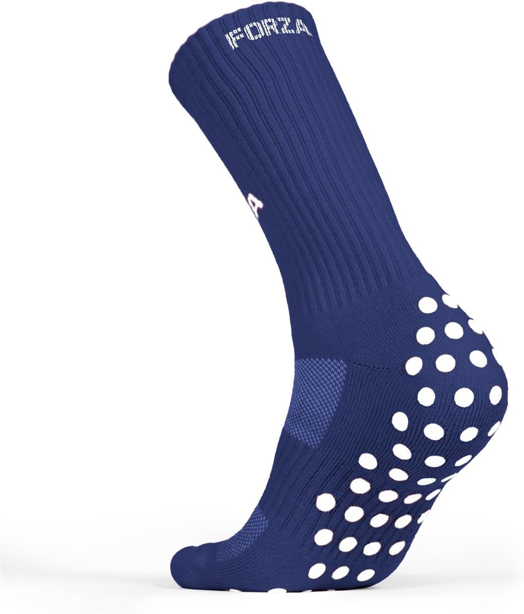 FORZA Grip Socks [10 Colors]| Anti-Slip Athletic Socks with Cushioned Heel - Available in Kids and Adult Sizes