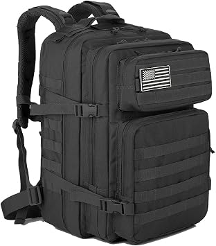 QT&QY 45L Tactical backpack & Tactical Toiletry Bag