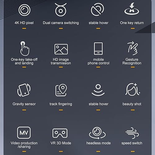 Miniatura 8 de XT8 Mini drone, fotografía aérea RC FPV Drones 4K cámara dual Quadcopter luces LED multicolor Juguetes avión Drone WiFi con batería de 3.7 V 600 mAh