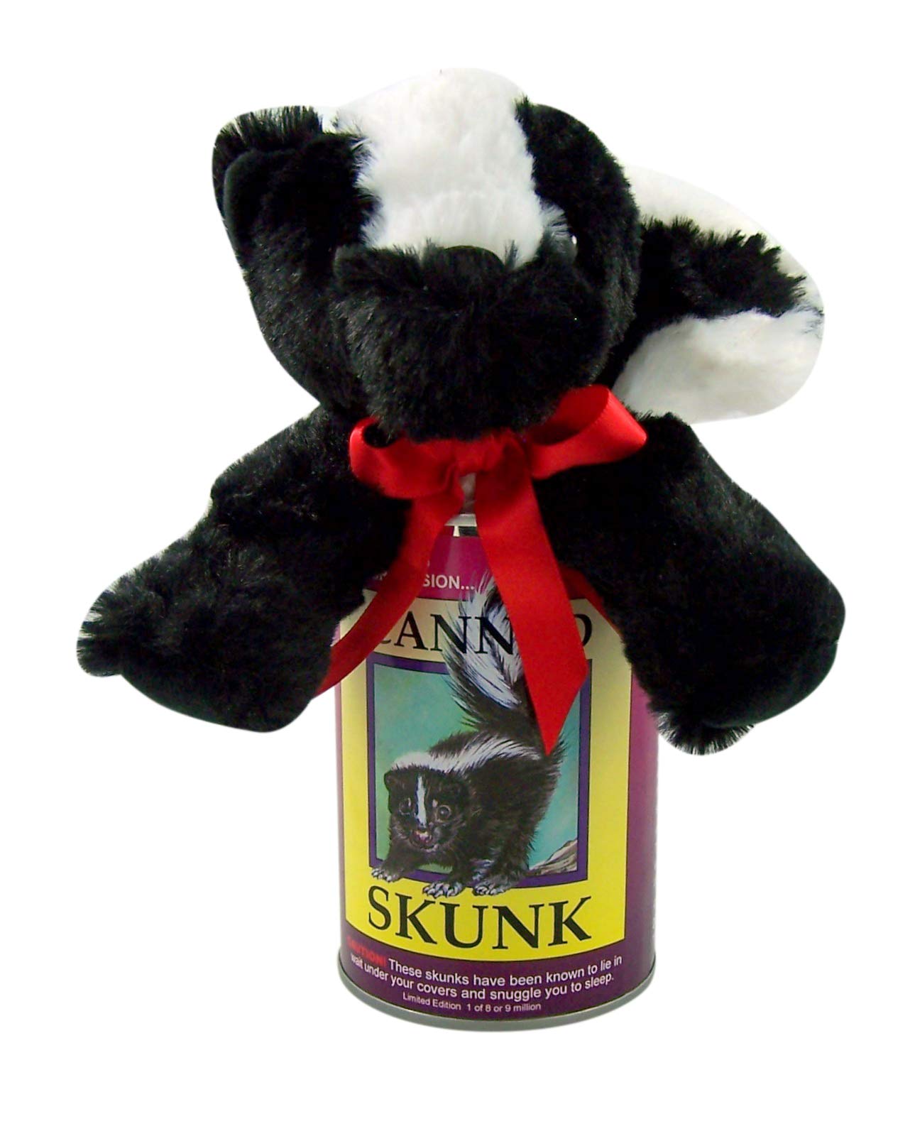 Canned Critters Stuffed Animal: Skunk 6