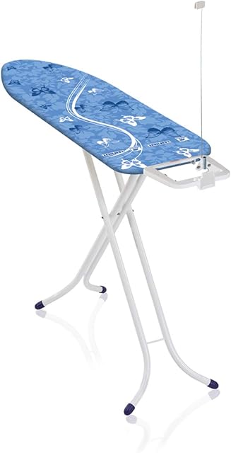 Leifheit Deska do prasowania Air Board M Solid do szybkiego prasowania, prasowanie bez zagnieceń, bardzo lekka deska do prasowania żelazka parowego do gładkiego prania, 120 x 38 x 76-100 cm
