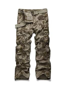Men's Casual Military Pants, Cotton Camo Tactical Wild