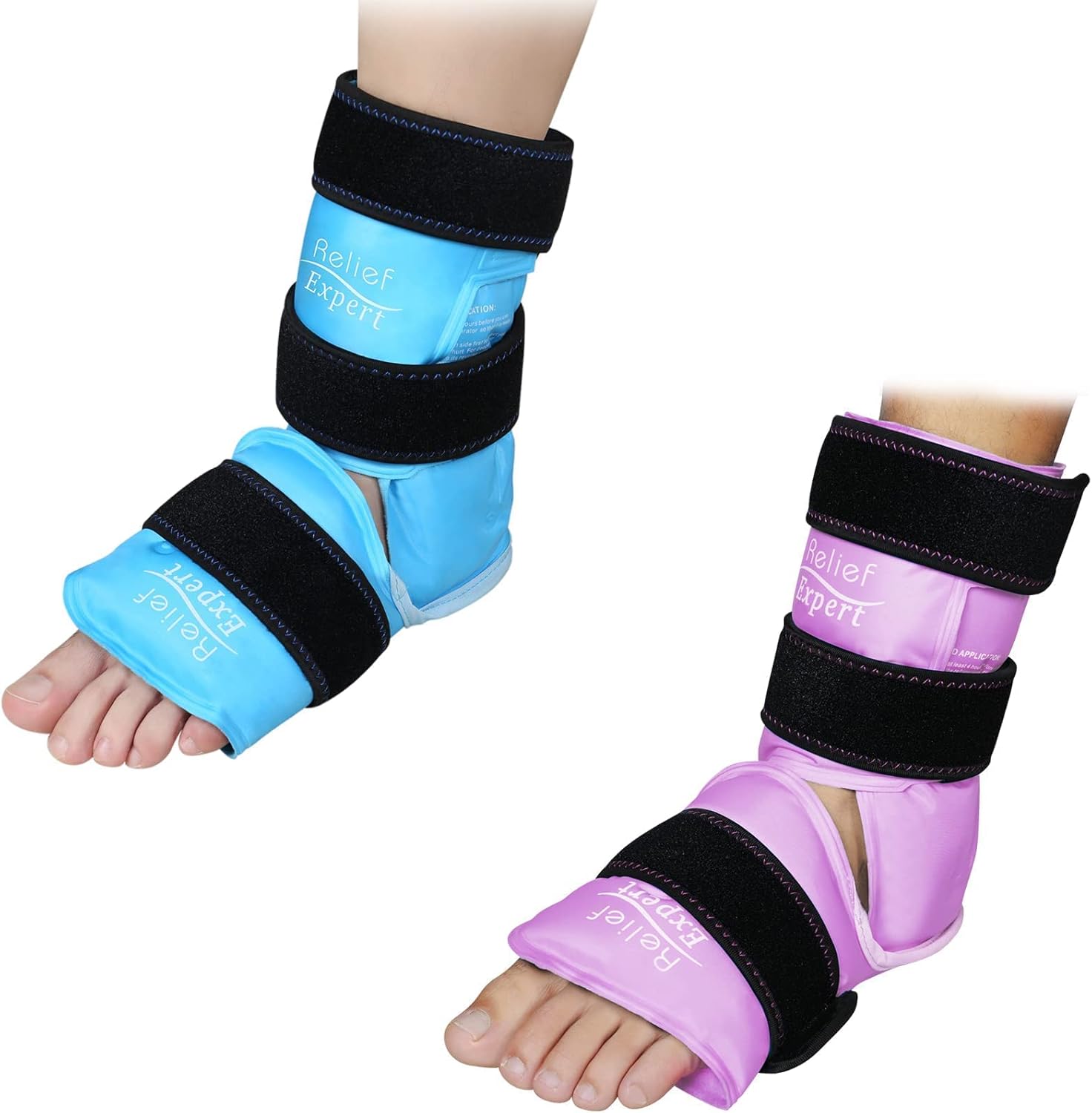 Relief Expert Ankle Foot Ice Pack Wrap for Injuries