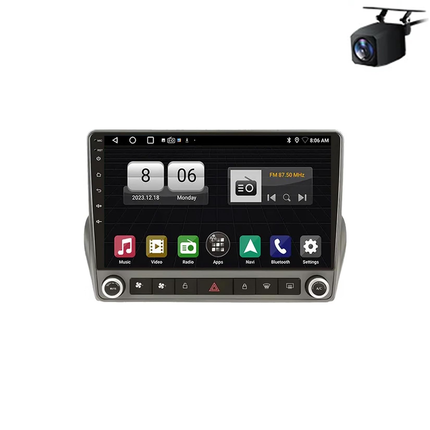 Car Stereo for Chevrolet Camaro 2008-2015 Android 15 9 Zoll Double Din Touch Screen Steering Wheel Controls For, 4core4+64G