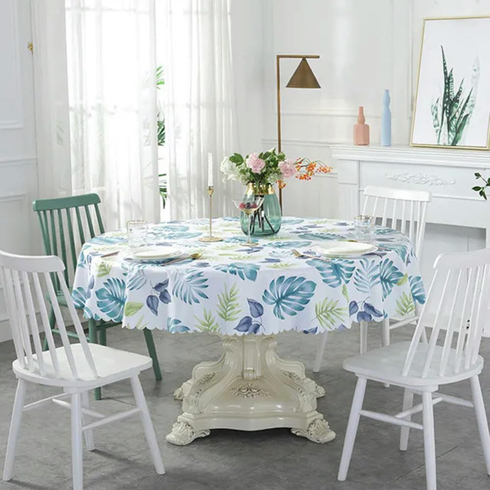 Nappe ronde PVC imperméable 90-240cm : Finies les taches de cuisine