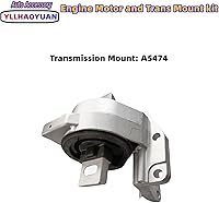 Vista 4 de Conjunto de soportes de motor 3 piezas compatible con 2006 2007 2008 2009 Fo-rd Fusion 2.3L/3.0L Mercury Milan A5473 A5381 A5474