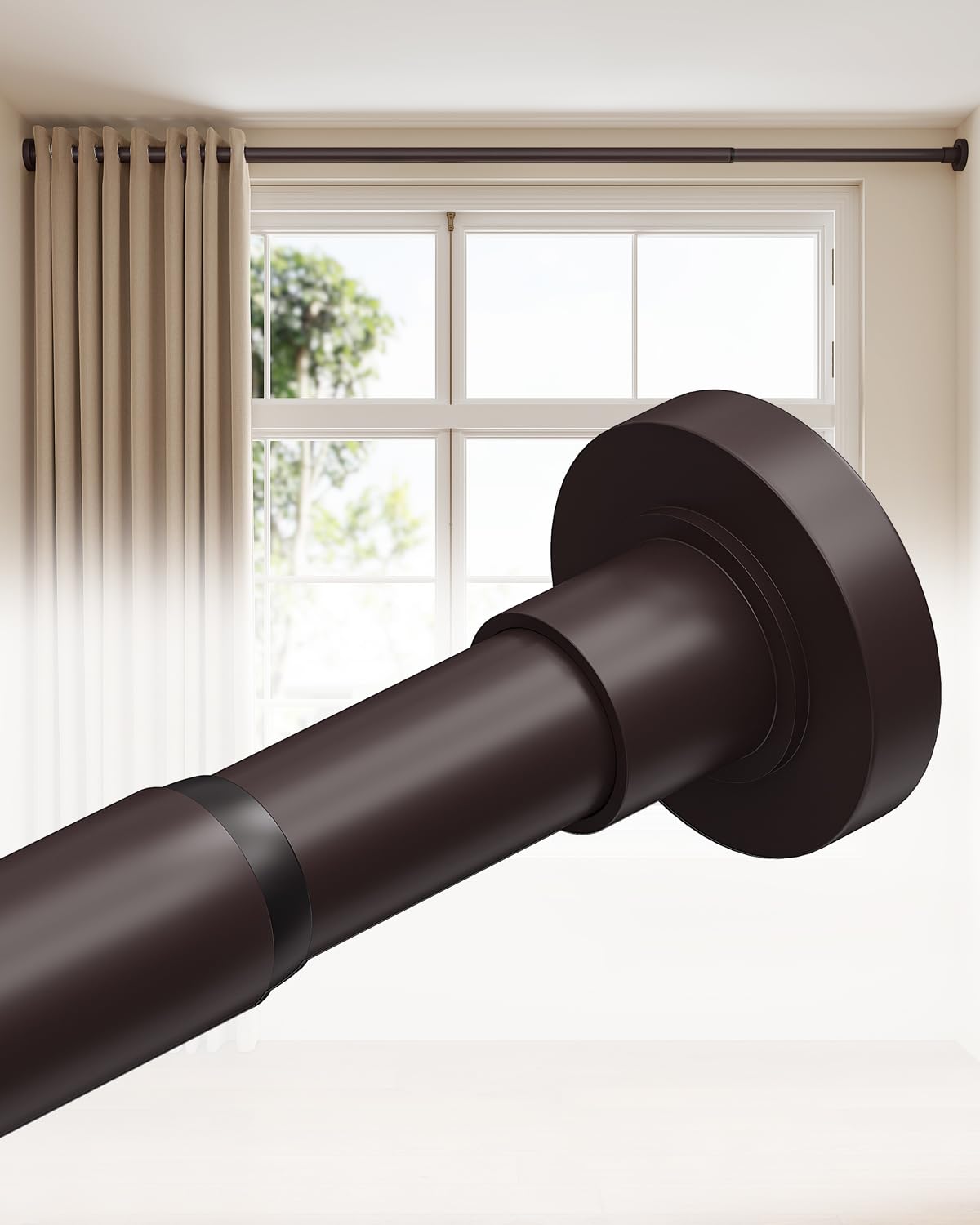 ALLZONE Tension Curtain Rod