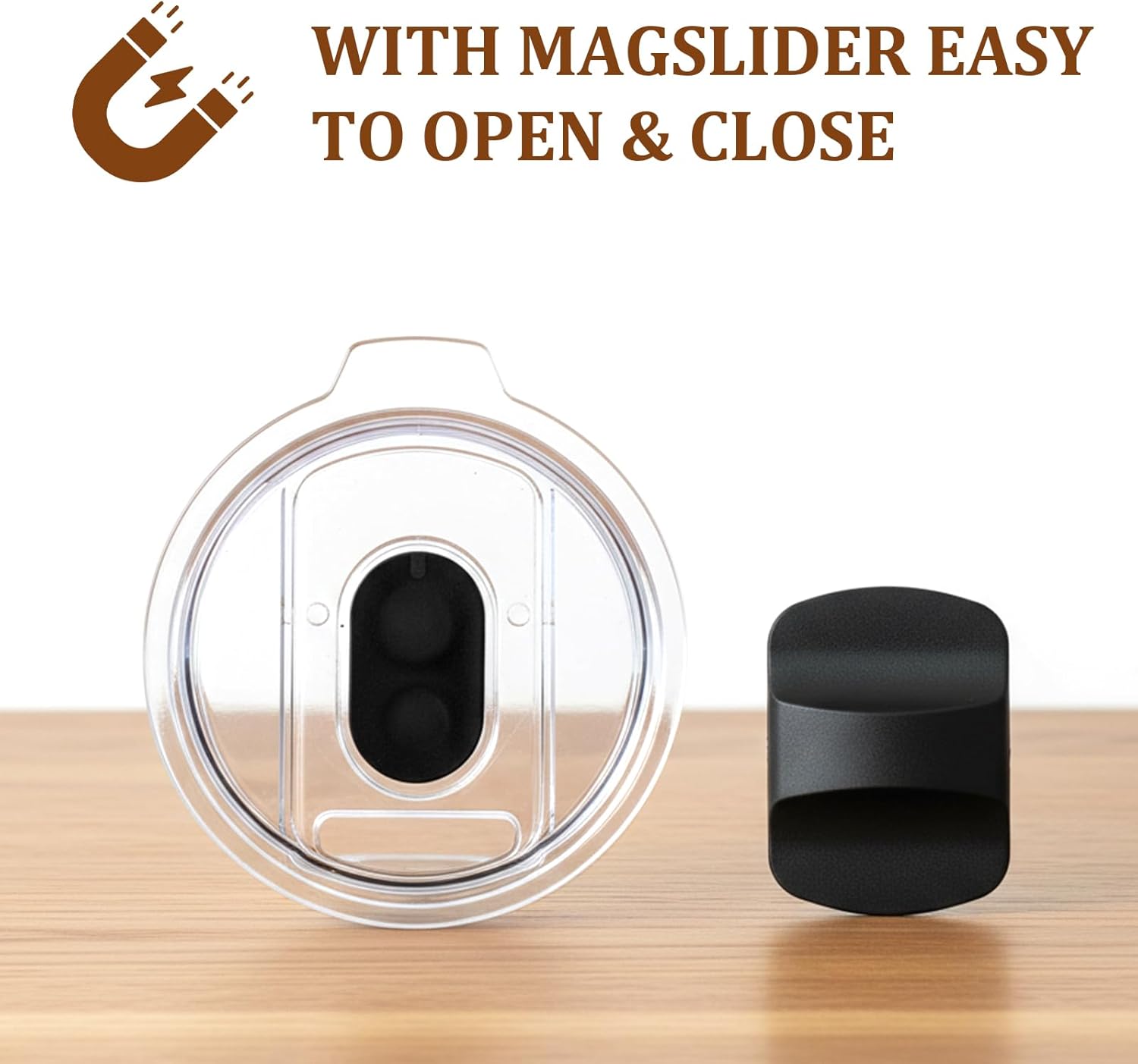 Zenbo 8 oz Stackable Espresso/Coffee Cups with Magnetic Lid, Ceramic-Lined 18/8 Stainless Steel Mini Tumblers, Double-Wall Vacuum Insulated & Dishwasher Safe for Travel & Office (Black-2 Pack) - Image 3