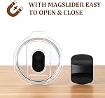 Zenbo 8 oz Stackable Espresso/Coffee Cups with Magnetic Lid, Ceramic-Lined 18/8 Stainless Steel Mini Tumblers, Double-Wall Vacuum Insulated & Dishwasher Safe for Travel & Office (Sage Green-2 Pack)