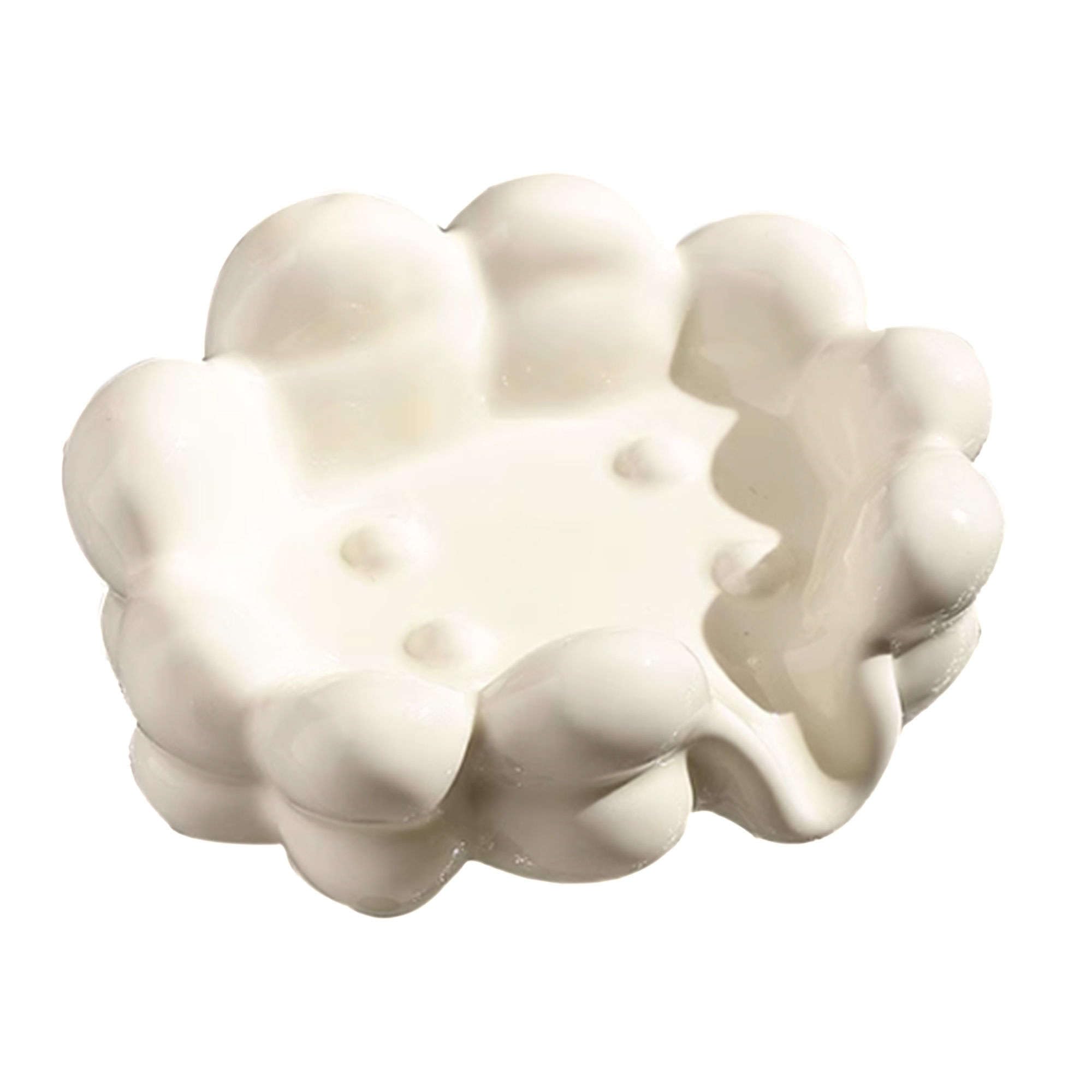 Jabonera * Jabonera/Soporte de espuma, Jaboneras de cerámica con diseño creativo, Jabonera de porcelana, for baño y cocina - Blanco - 13,5 x 10,5 x 7,5 cm(Wit)