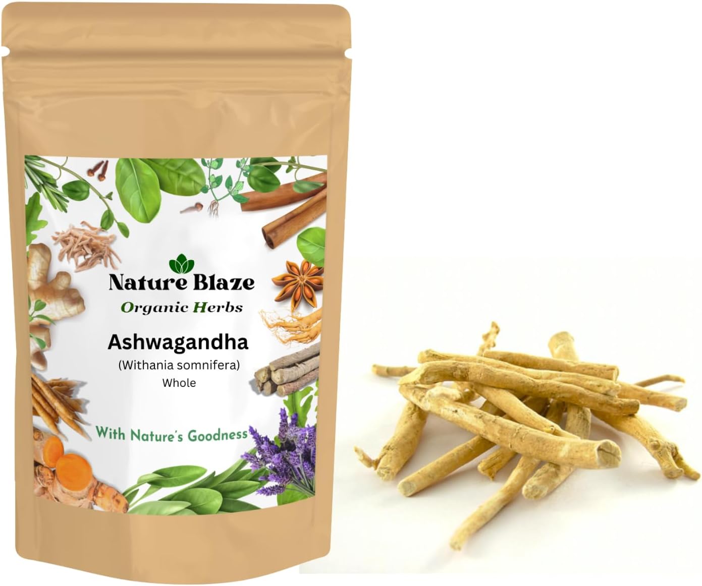 Ayurvedic Indian Ashwagandha Whole 7.0 Oz (200 Gm/0.4 lb), 3.50 Ounce (Pack of 1)