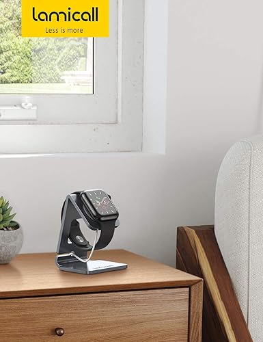 Vista 13 de Lamicall - Soporte de carga para reloj 1-negro