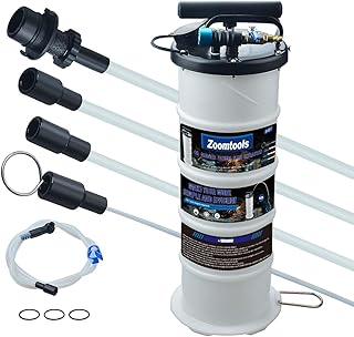Bomba extractora de fluidos manual/neumática de 6,5 L, herramienta de cambio de aceite y cambio de fluido, extractor de líquido al vacío (Manual & pneumatic)