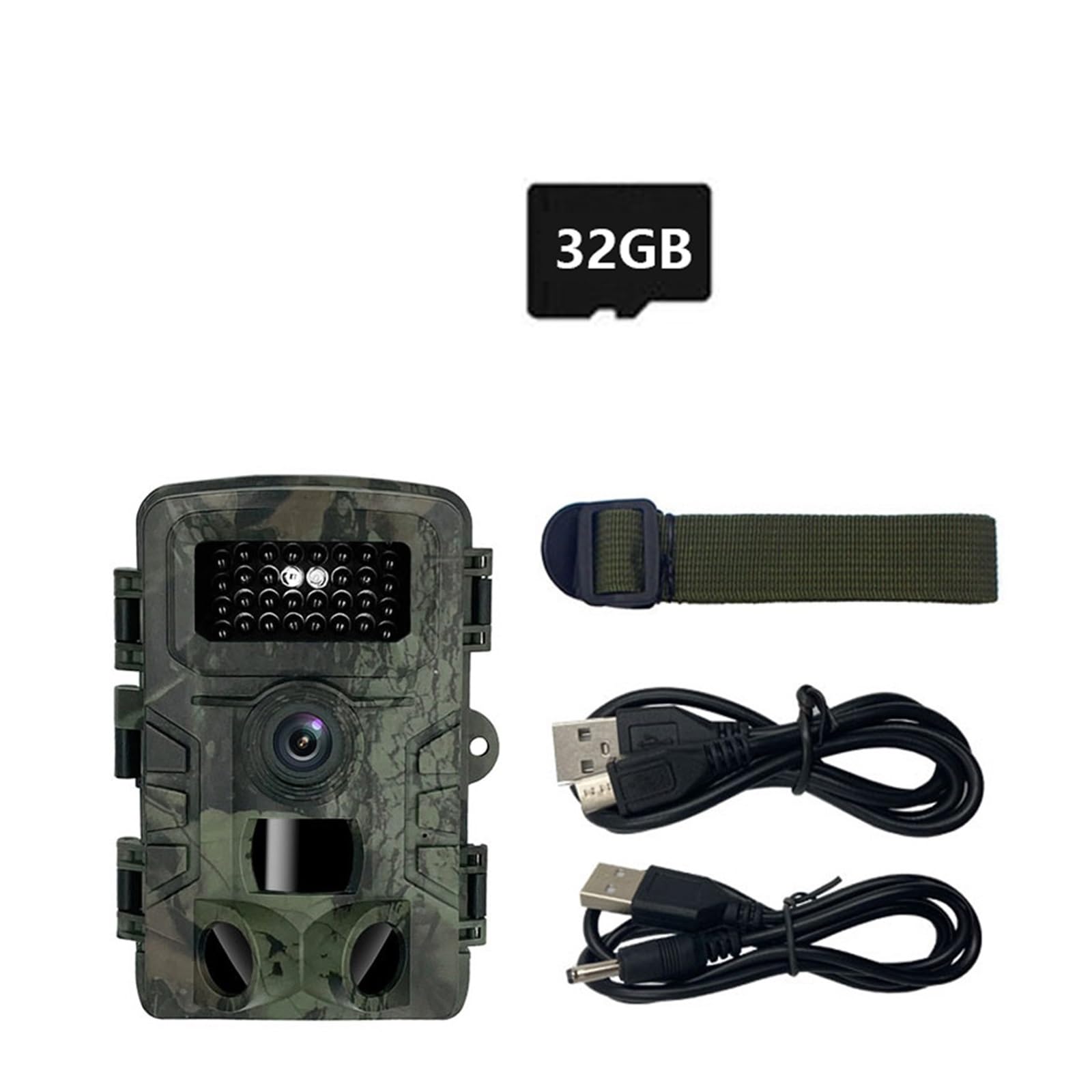 Caméra de piste infrarouge DELURA grand angle avec suivi photoélectrique et carte 32Go