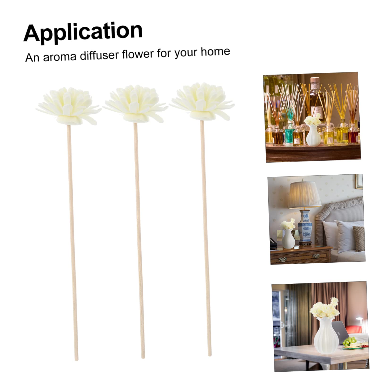 ABOOFAN Bote Mikado Vacio 300 Piezas Rota Aromaterapia Flores Artificiales Artificial Flowers Decoración para El Hogar Difusor Fragancias Perfume Flores Secas Palitos Aceite Esencial para Mujeres