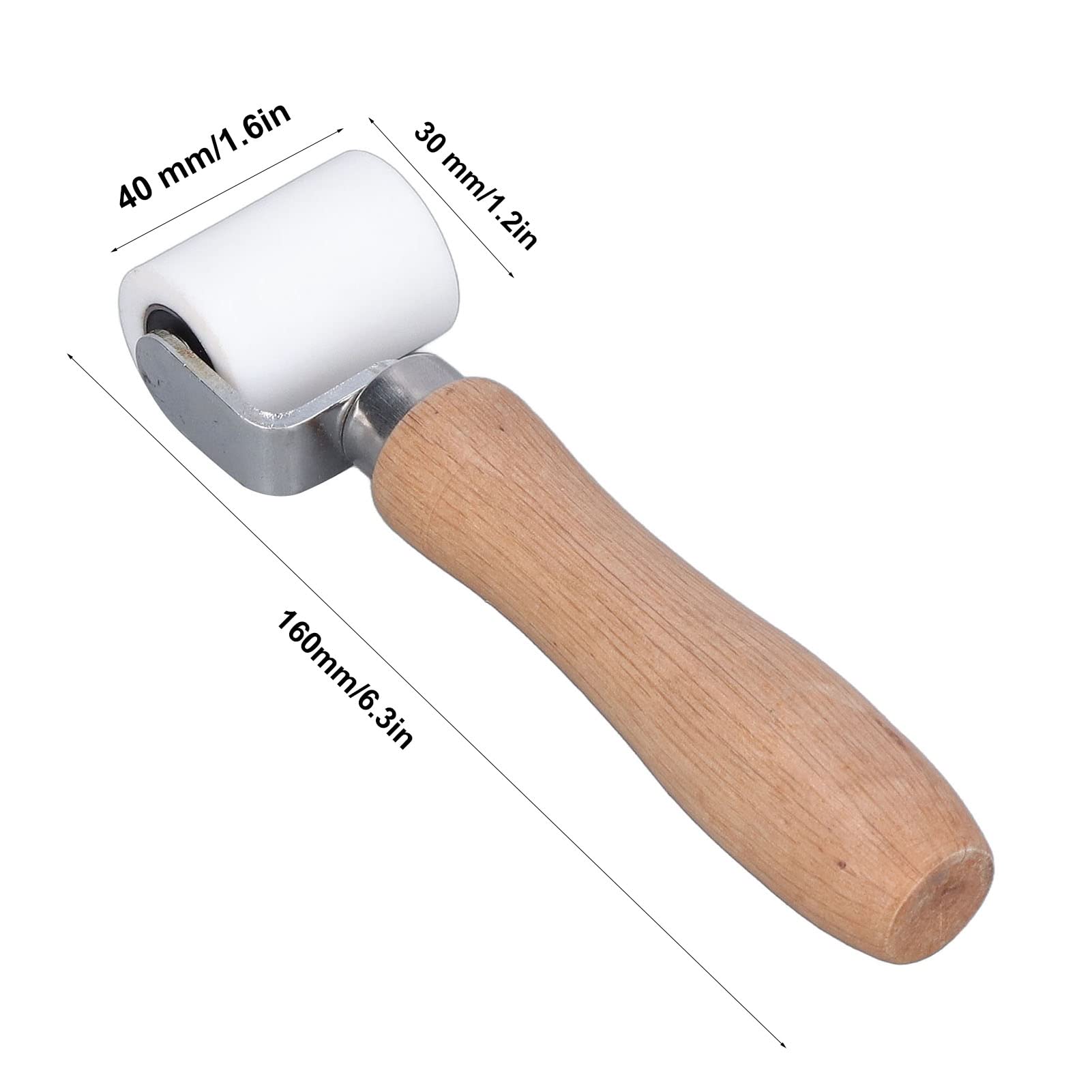 Rodillo de Costura de Silicona de 40 mm/1,6 Pulgadas, Rodillo de presión Manual de Costura Resistente a Altas temperaturas para soldar