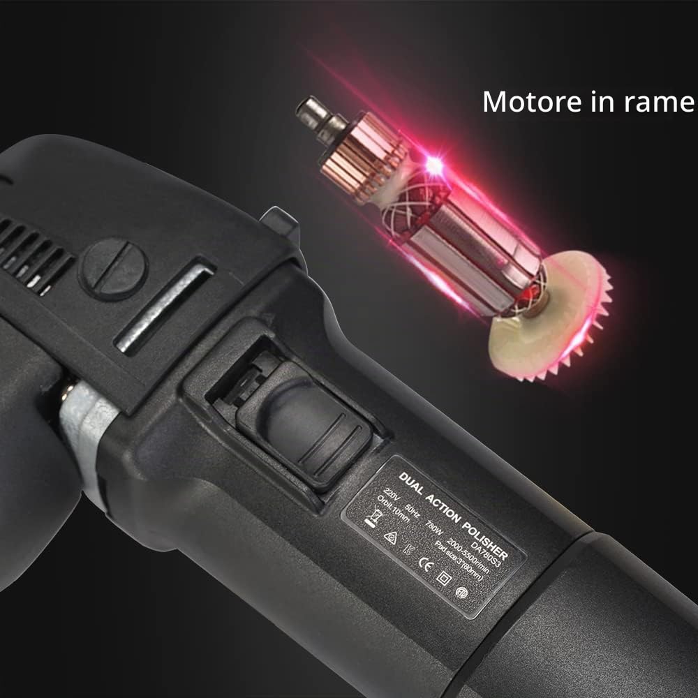 Lucidatrice tampone, SPTA 3 pollici 10mm orbita 780W Lucidatrice orbitale per auto per la pulizia automatica
