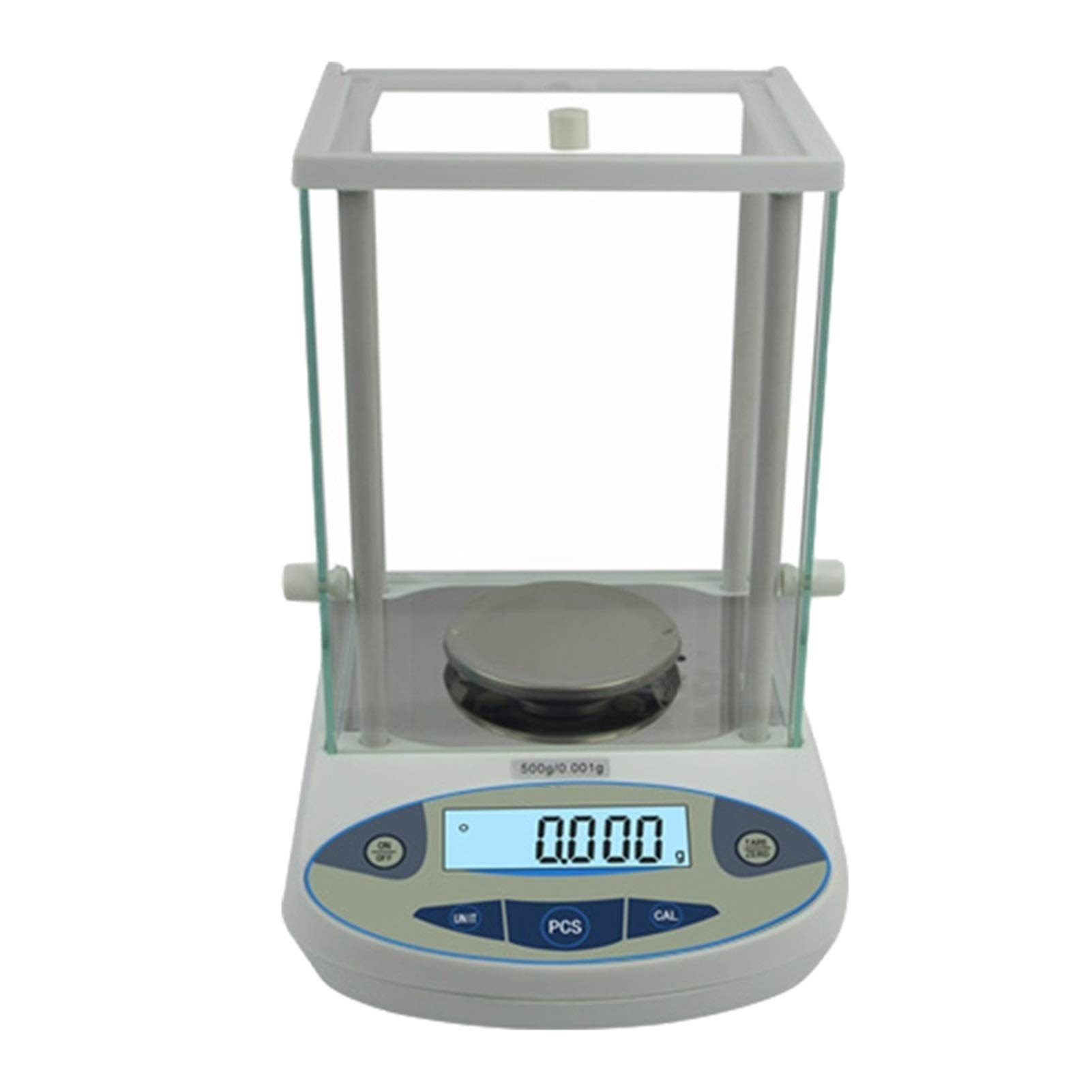 Bilancia Elettronica di Precisione Digitale Bilancia Analitica Alta 0,001 G con Paravento in Vetro per Laboratorio Gioielleria Impianto Chimico,100g/0.001g