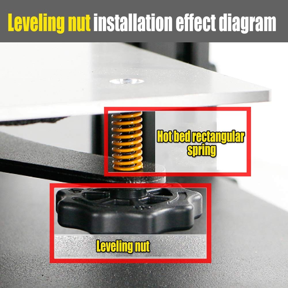 K Di Livellamento Heatbed Per Stampante 3D Dado Di Livellamento A K Di Livellamento Heatbed Per Stampante 3D Dado Di Livellamento A