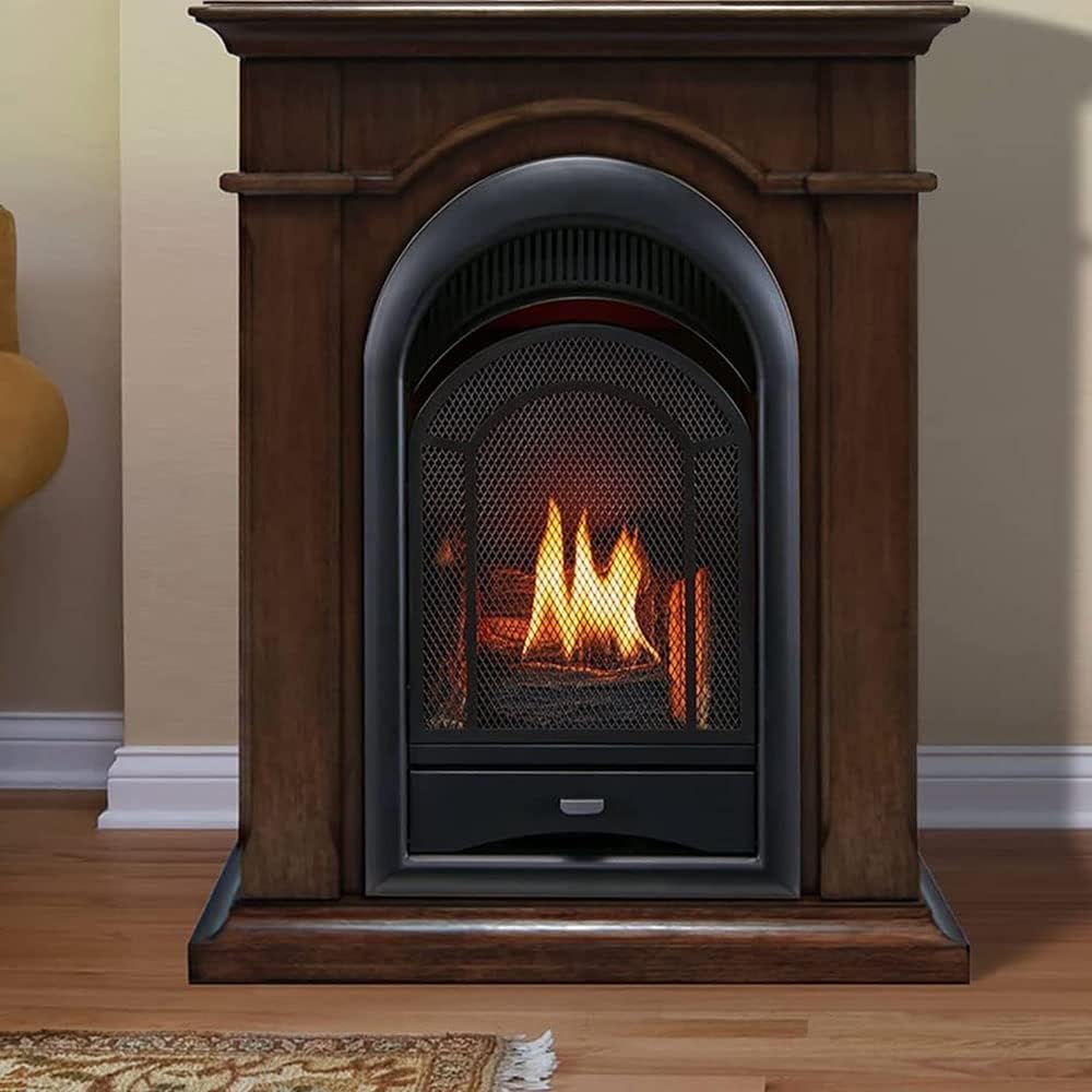 Buy Dual Fuel Ventless Gas Fireplace System 10,000 BTU, TStat
