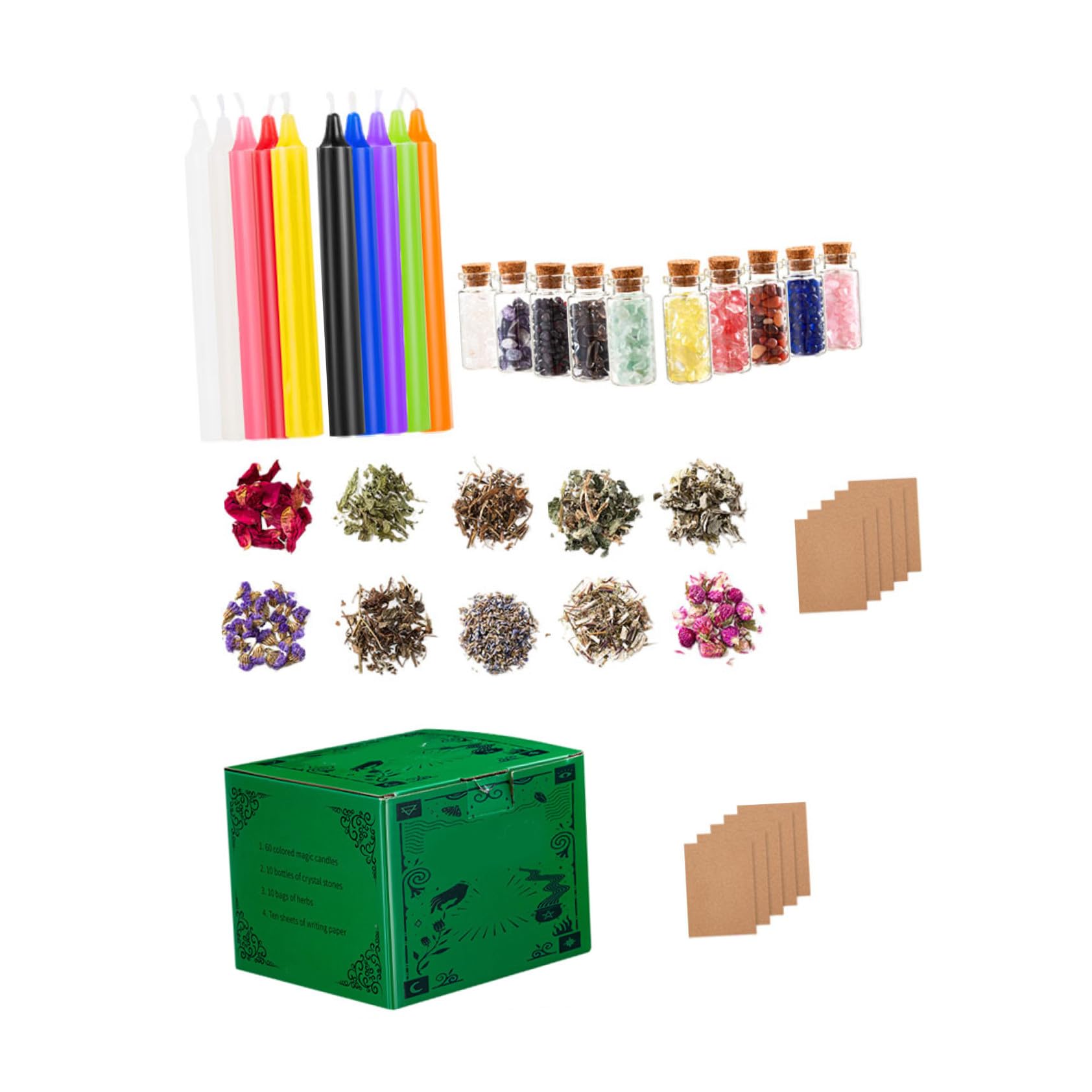 Vela de Aromaterapia de Brujería, Juego de 1 Set, para Rituales