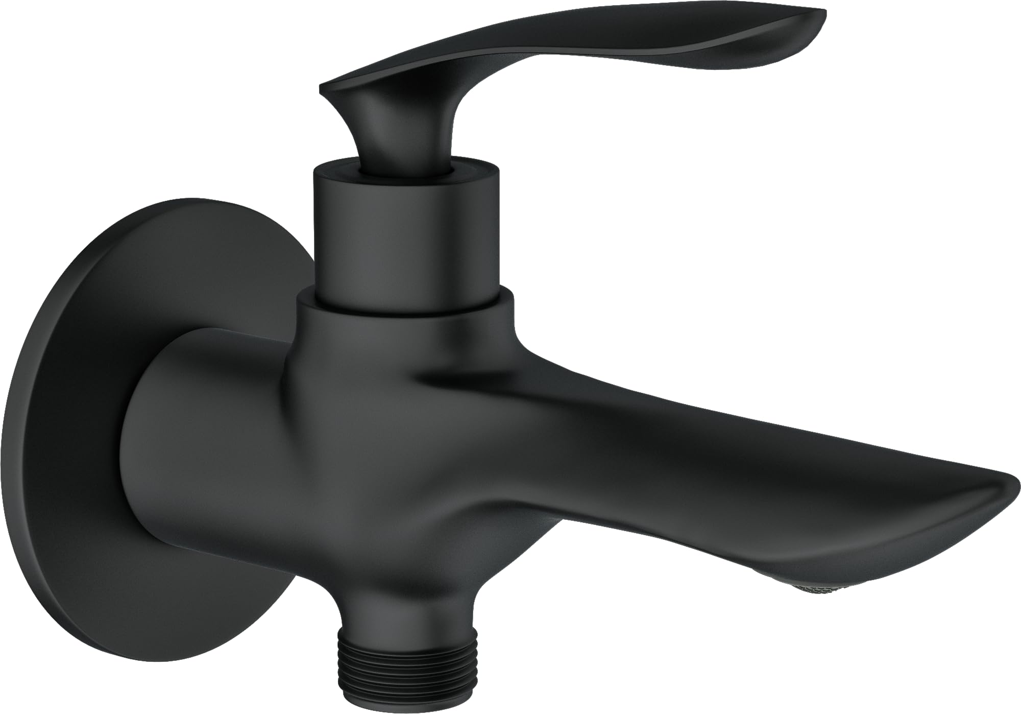 ARBO 2 Way Bib Tap, Kia, Brass 2 Way Bib Tap with Wall Flange, Wall Mounted, Toilet/Washroom Area, (Matt Black Finish) (B0DGD9734D) Amazon Price History, Amazon Price Tracker