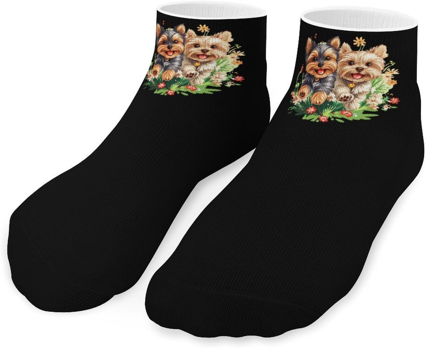 Cutest Yorkies Ankle Socks for Men Women Low Cut Crew Sock Casual Sports Clothing
