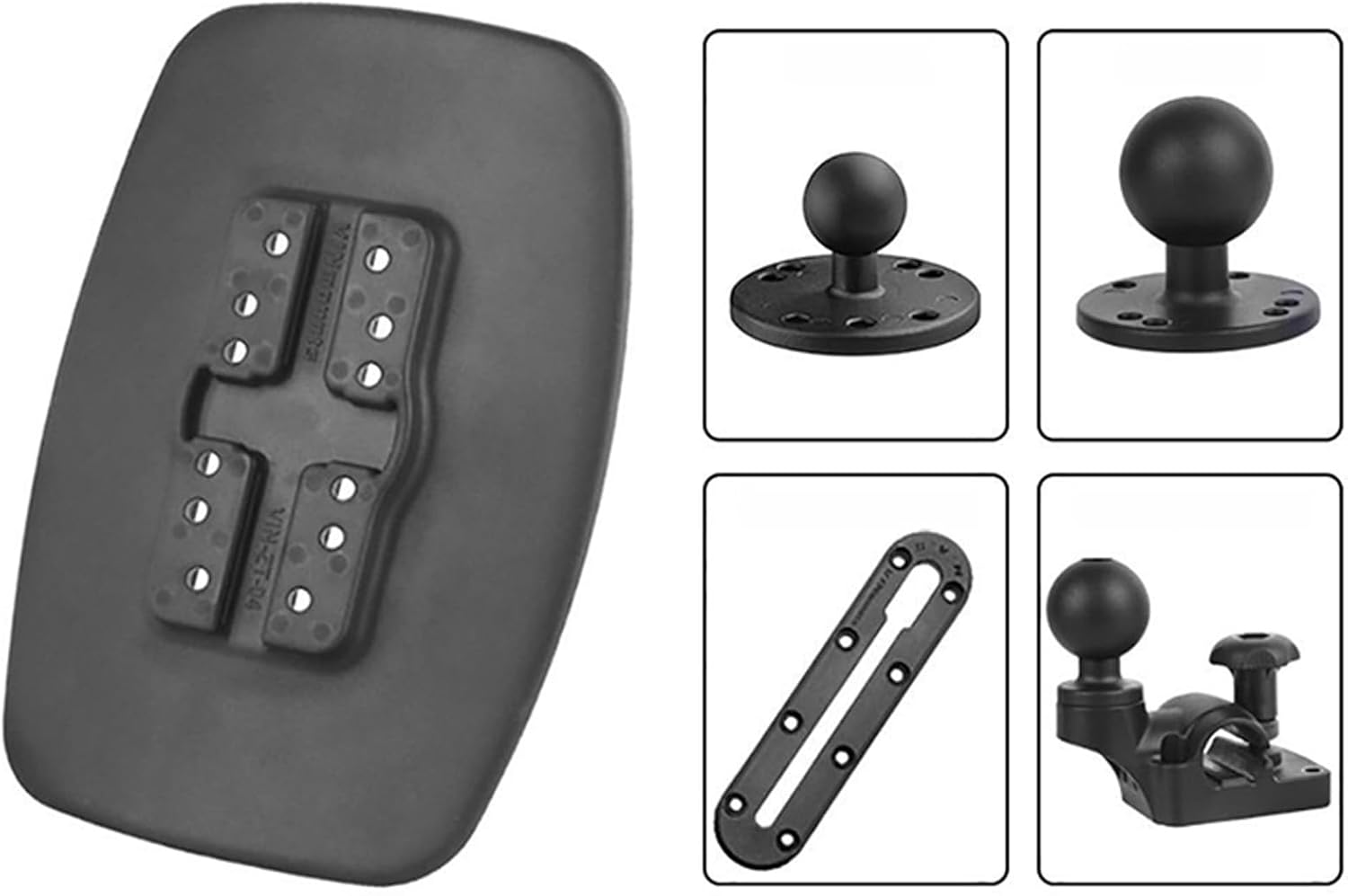 Slip Fishing Watercrafts Fish Locators Adhesive Wide Vibrations Resistance Fishing Boats Accessory Waterproofed Fish Finder Mount