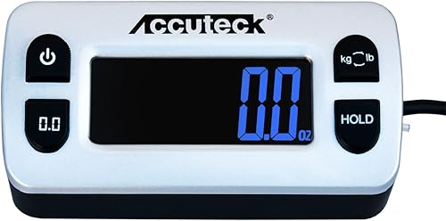 Miniatura 6 de Accuteck ShipPro balanza hasta 110 lb x 01 oz W-8580-110 balanza digital color negro