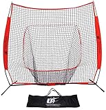 Utopia Fitness Baseball and Softball Net - 7X7 - Strike Zone - Ideal for Practicing, Hitting, Pitching, Batting, Catching and Fielding Skill Levels