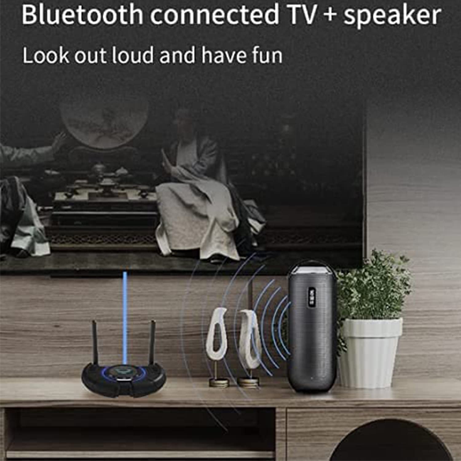 Prolig Émetteur Bluetooth 5.0 pour TV PC aptX Low Latency Adaptateur audio sans fil Prise en charge de 2 casques (Optical, AUX, RCA, USB) Portée de 393 pieds