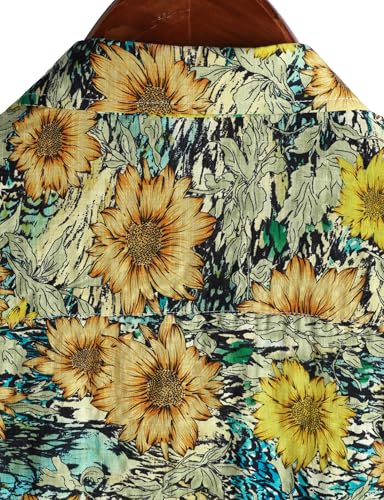 Image of VATPAVE Mens Casual Hawaiian Floral Shirts Short Sleeve Button Down Tropical Shirts Beach Summer Shirts