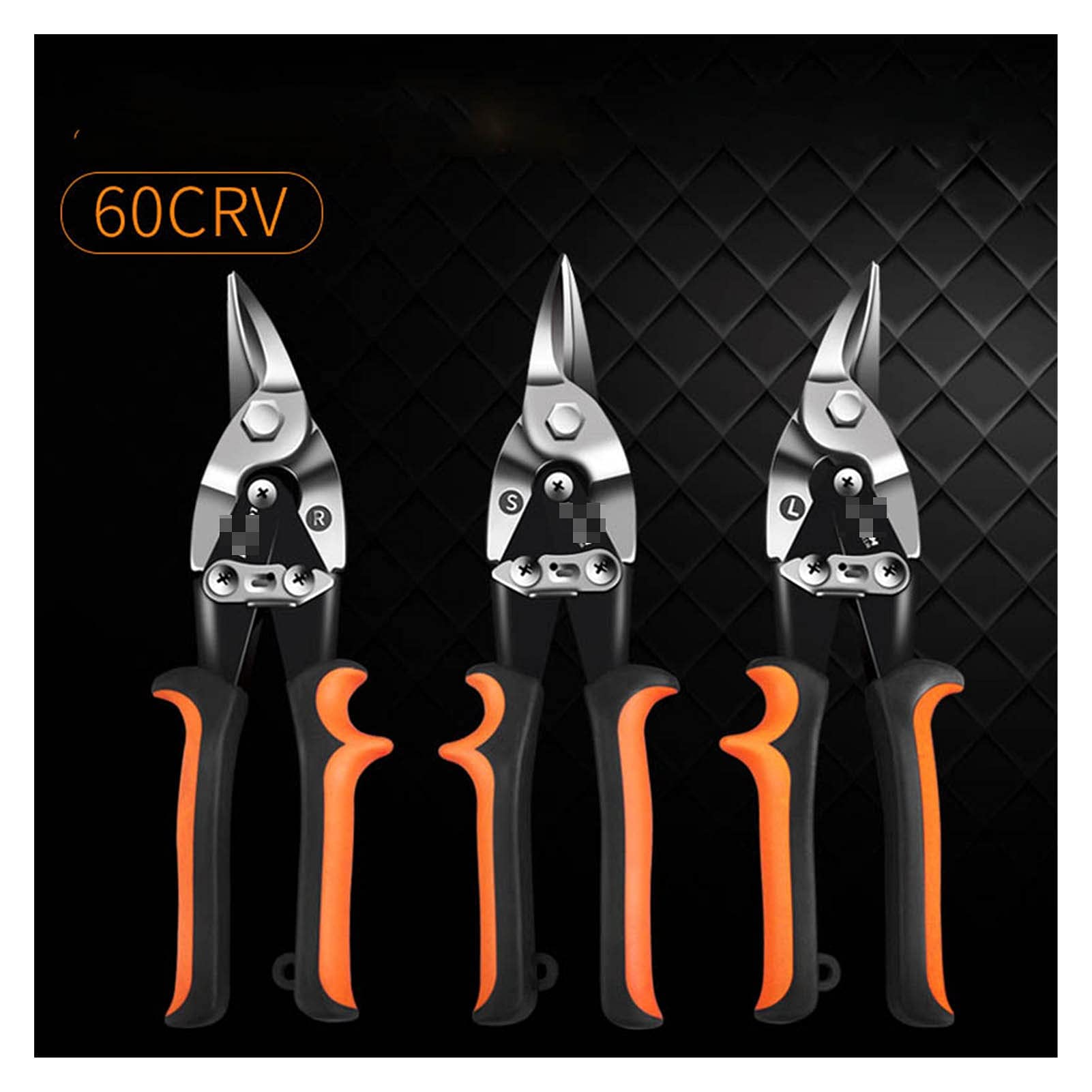 Cortatubos, Tijera de corte de láminas de metal, cortador de tubería de PVC, tijeras industriales profesionales Tijeras de hierro tijeras multiusos Tin Snips(Right Cut(R))