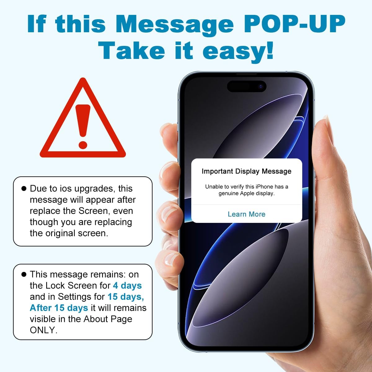 for iPhone 15 Screen Replacement Kit 6.1 ", Full HD LCD Display 3D Touch Screen Digitizer Full Assembly Model A2846, A3089, A3092, A3090（No Tools）