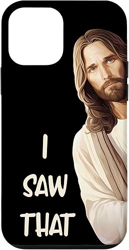 Miniatura 16 de iPhone 12/12 Pro Funny Jesus I Saw That Case