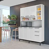 Armário de Cozinha Compacta Itatiaia 8 Portas 2 Gavetas Branco