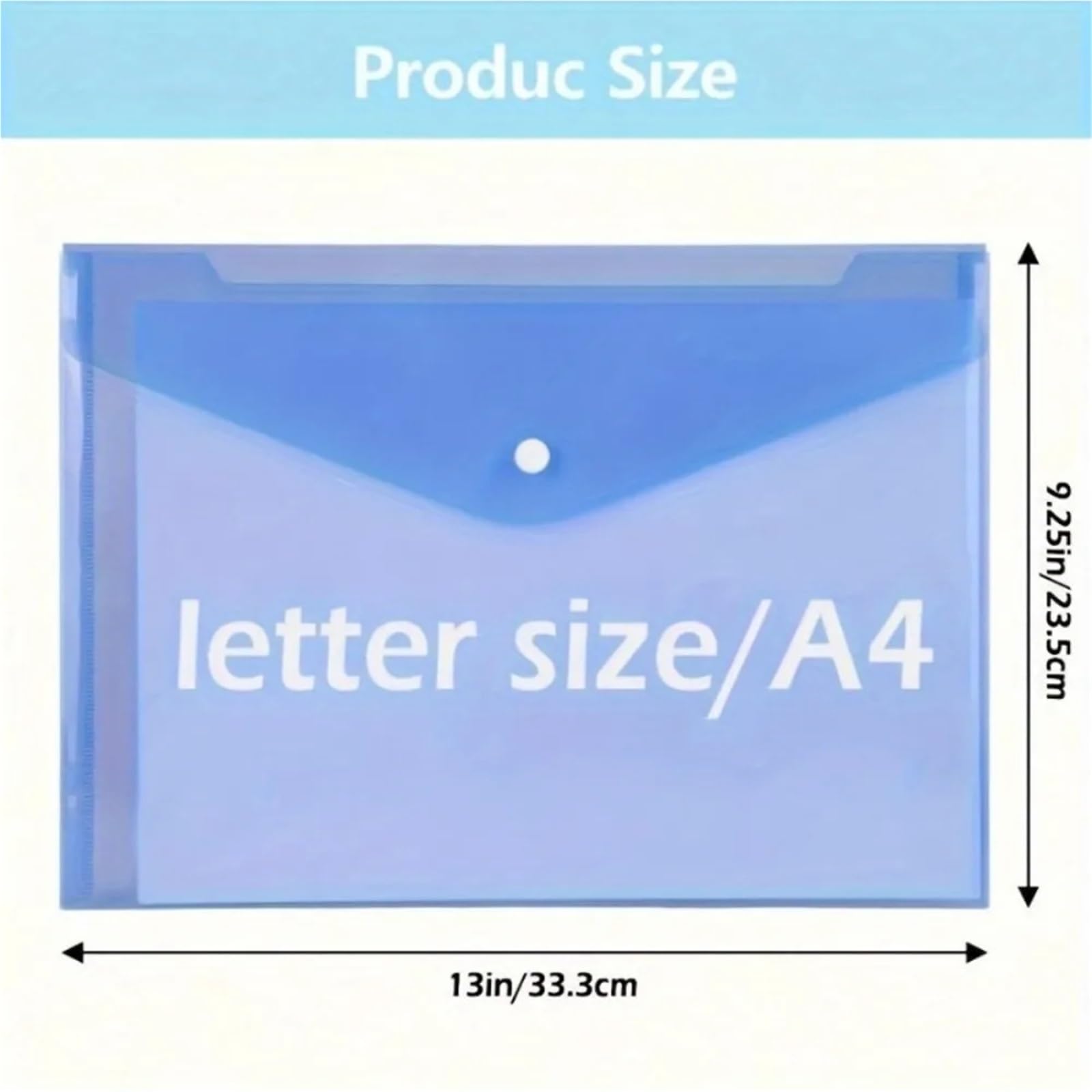 8/20-teiliger Ordner mit Druckknopfverschluss, in zufälligen Farben, Papier im A4-Format – geeignet for Zuhause und Büros(20pcs random)
