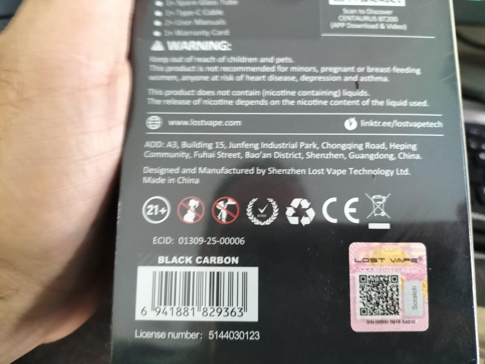 kit coolfire z80 zenith 2 - innokin Lost Vape Centaurus Bt200 Box Mod LOST VAPE Centaurus BT200 main image 1