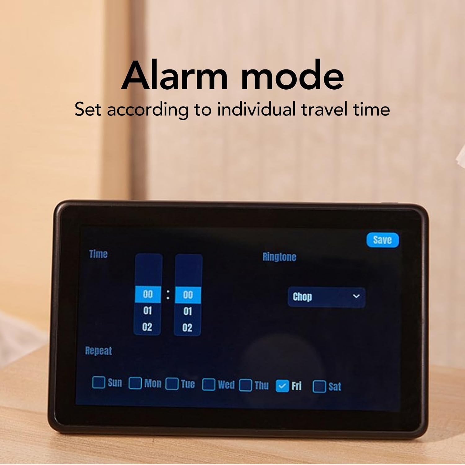 POCREATION LCD Digital Flip Clock with Weather Forecast & Timer Function, Mechanical Desk Clock for Home Office Decor, for Home Use